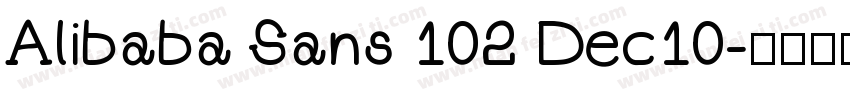 Alibaba Sans 102 Dec10字体转换